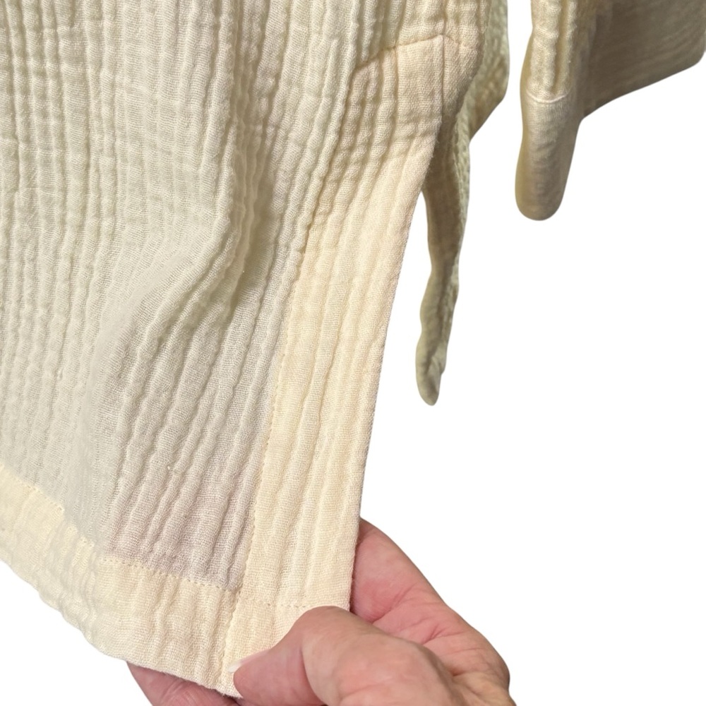 SOFT SURROUNDINGS - SIZE MEDIUM - BUTTER YELLOW GAUZE LIKE FABRIC - TUNIC B11 - Picture 9 of 12